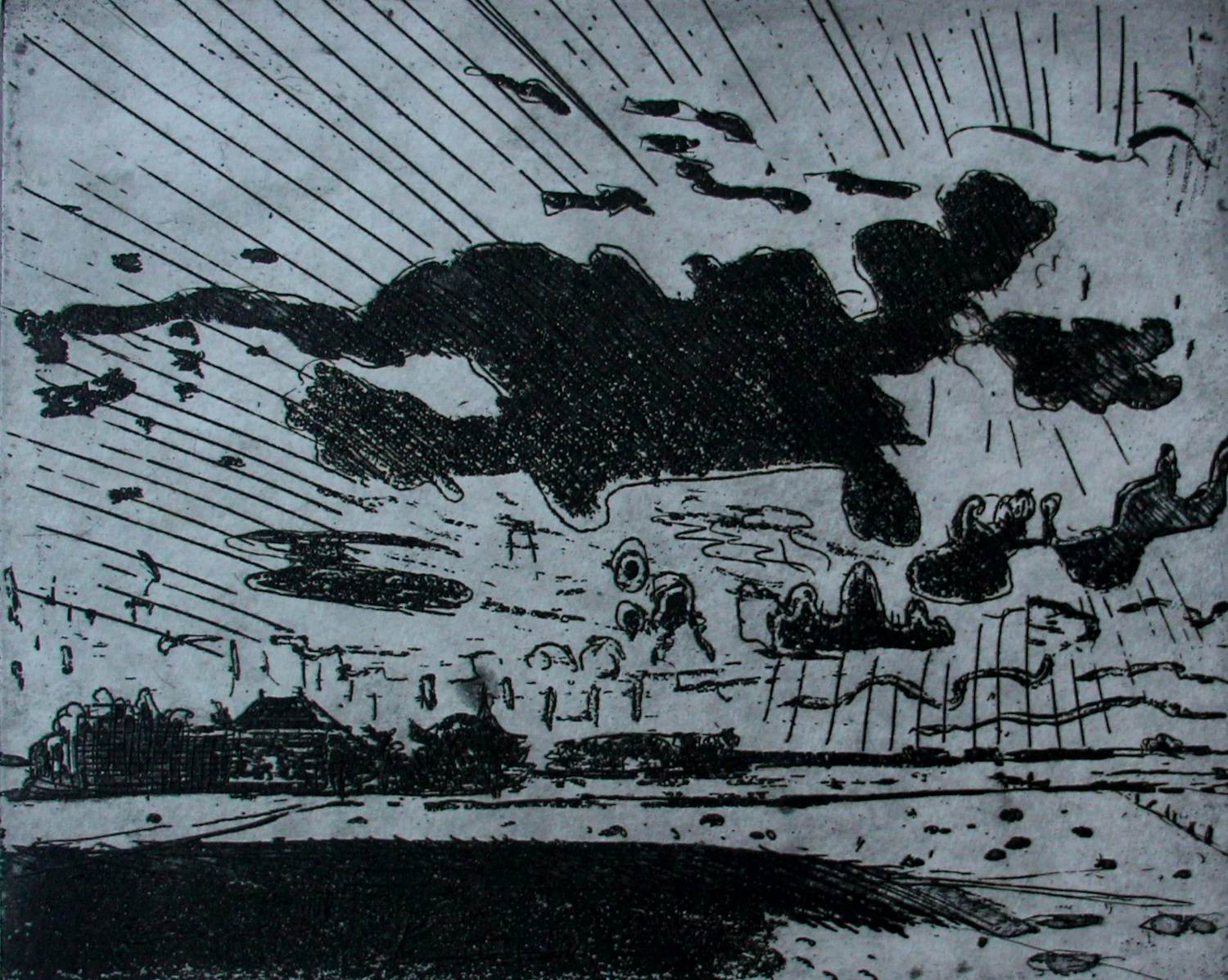 Jan Wiegers - Droge naald ets: zandafgraving kopen? Bied vanaf 95!