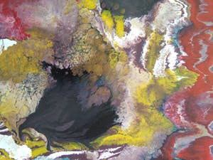 Niet of onleesbaar gesigneerd - Abstract acryl. kopen? Bied vanaf 10!