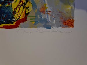 Ton van Kesteren - Gekleurd abstract kopen? Bied vanaf 30!