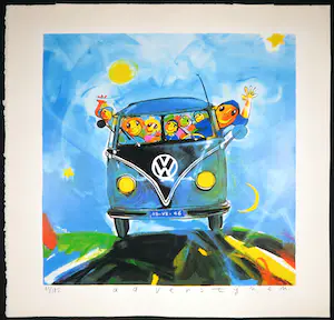 Ad Verstijnen - Zeefdruk, VW bus kopen? Bied vanaf 1!