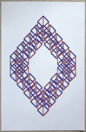 Joost Baljeu - Inner Dimensions, zeefdruk (groot) kopen? Bied vanaf 125!