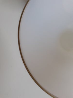 Cristallerie de Portieux - Melkglas Sierschaal Fish/Dolfijn met gouden rand kopen? Bied vanaf 35!