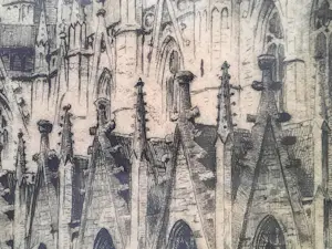 Hendrik de Laat - mooie scherpe ETS - Basiliek Sint-Jan Den Bosch - GROOT - 25672 kopen? Bied vanaf 135!