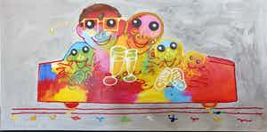 Ad Verstijnen - Ad Verstijnen (Bank Stel) designed by verkocht voor € 195!