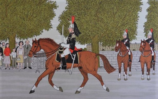 Vincent Haddelsey - Kleurenlitho THE PARADE Handgesigneerd kopen? Bied vanaf 55!