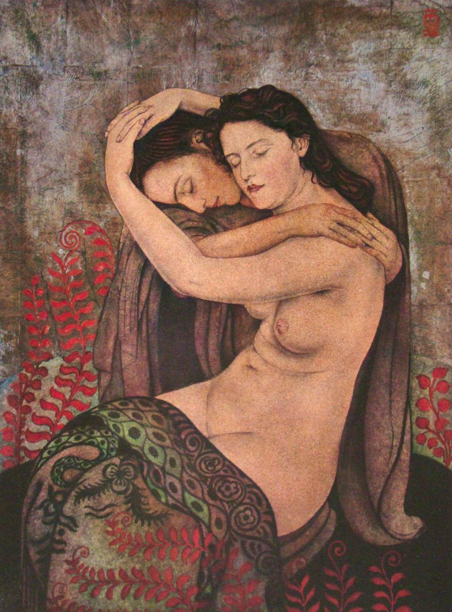 Walter Sauer - Tendresse - Chromotypografie - 1930 - Gesigneerd en gedateerd kopen? Bied vanaf 180!