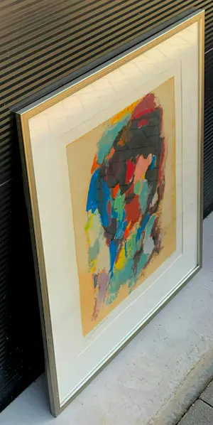 Eugène Brands - Ingelijste zeefdruk: the gardener kopen? Bied vanaf 350!