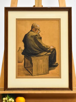 Gerard Krol - Man met pijp kopen? Bied vanaf 50!