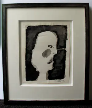 Lucebert - Ingelijste inkttekening - 1964 (nieuwe lijst!) kaufen? Bieten Sie von 895!