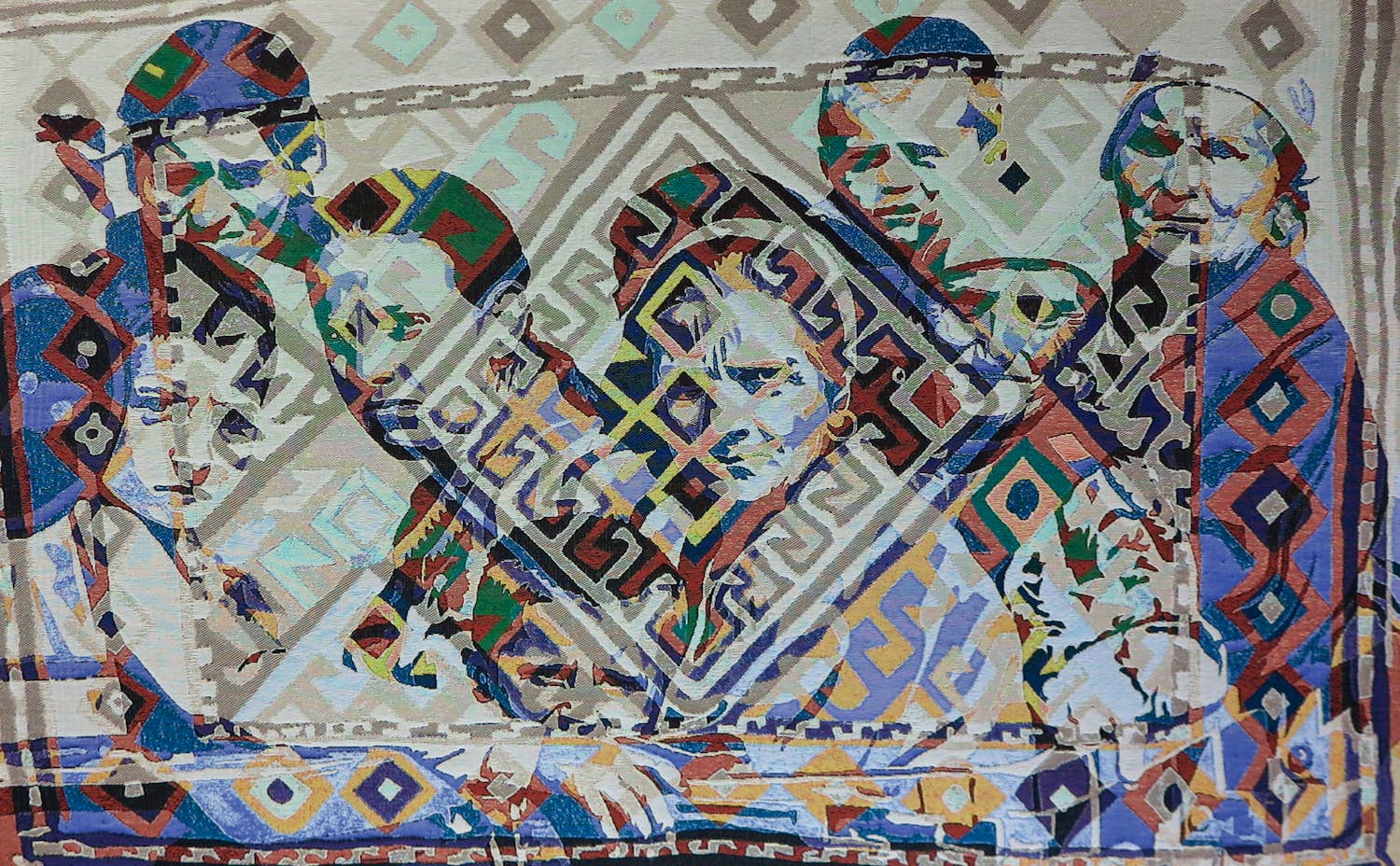 Barbara Broekman - Textielkunstwerk (geweven op spieraam), Verlies I verkocht voor € 300!