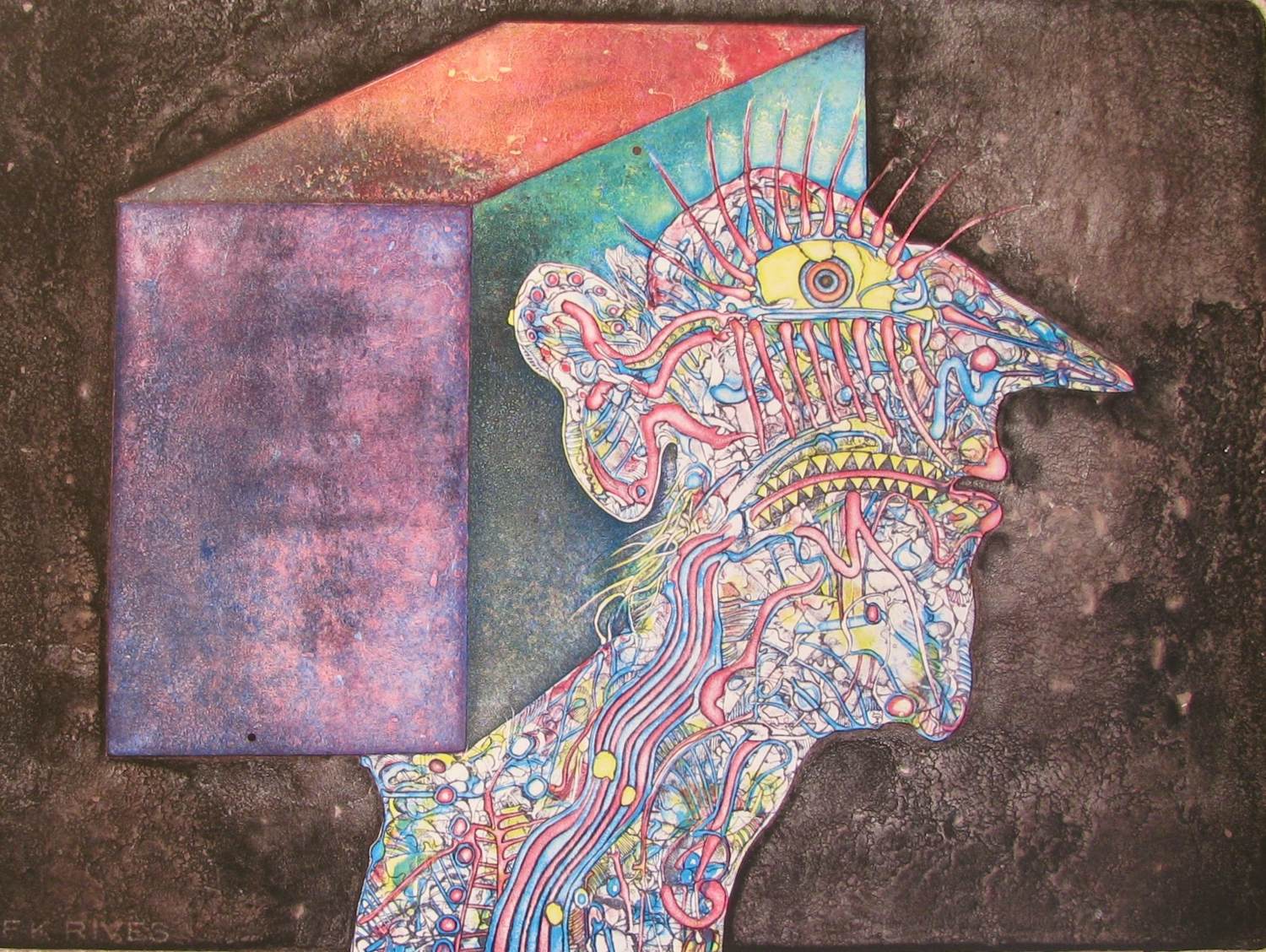 Bernhard Jäger - 'Kastenkopf', litho, genummerd, betiteld en gesigneerd kopen? Bied vanaf 49!