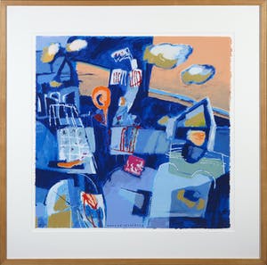 Anneke Peereboom - Zeefdruk, Castillo sueno II - Ingelijst kopen? Bied vanaf 1!