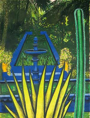 Joost Minnigh - Litho, Jardin Majorelle verkocht voor € 1!