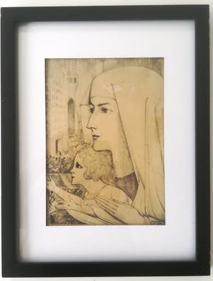Jan Toorop - (1858–1928) | Maria Magdalena met Kind 1927 kopen? Bied vanaf 50!