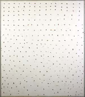 Niet of onleesbaar gesigneerd - Olieverf op doek, Kompositie - Ingelijst (Zeer groot) verkocht voor € 10!