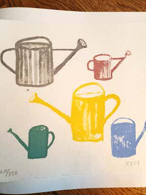 Klaas Gubbels - De gieters verkocht voor € 150!