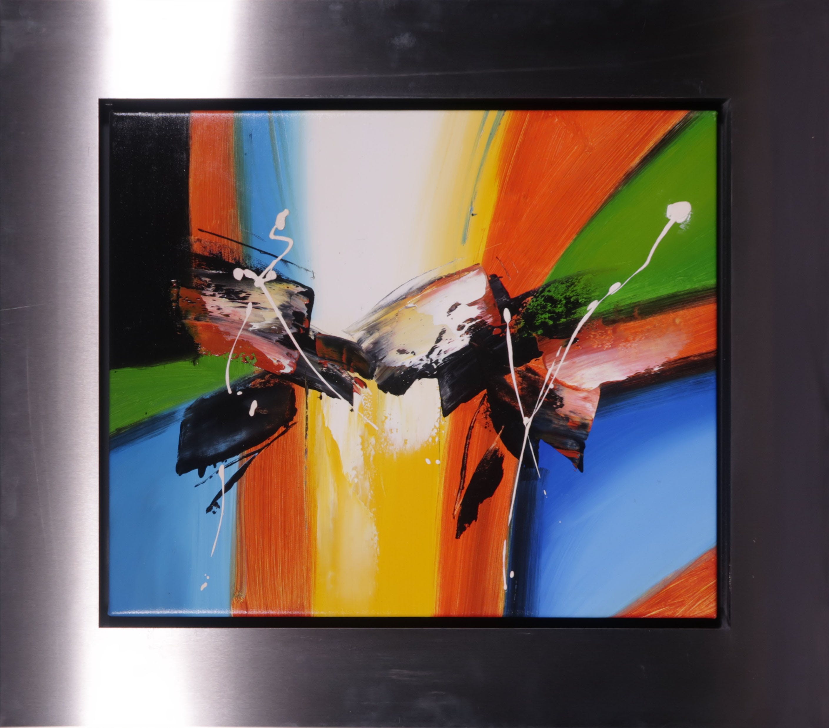 Lee Cole - Acryl op doek, Mighty - Ingelijst verkocht voor € 60!