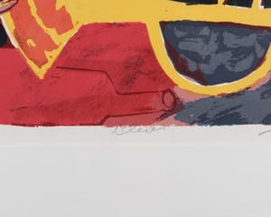 John Lie a Fo - Zeefdruk. Titel, "Blues" . kopen? Bied vanaf 35!