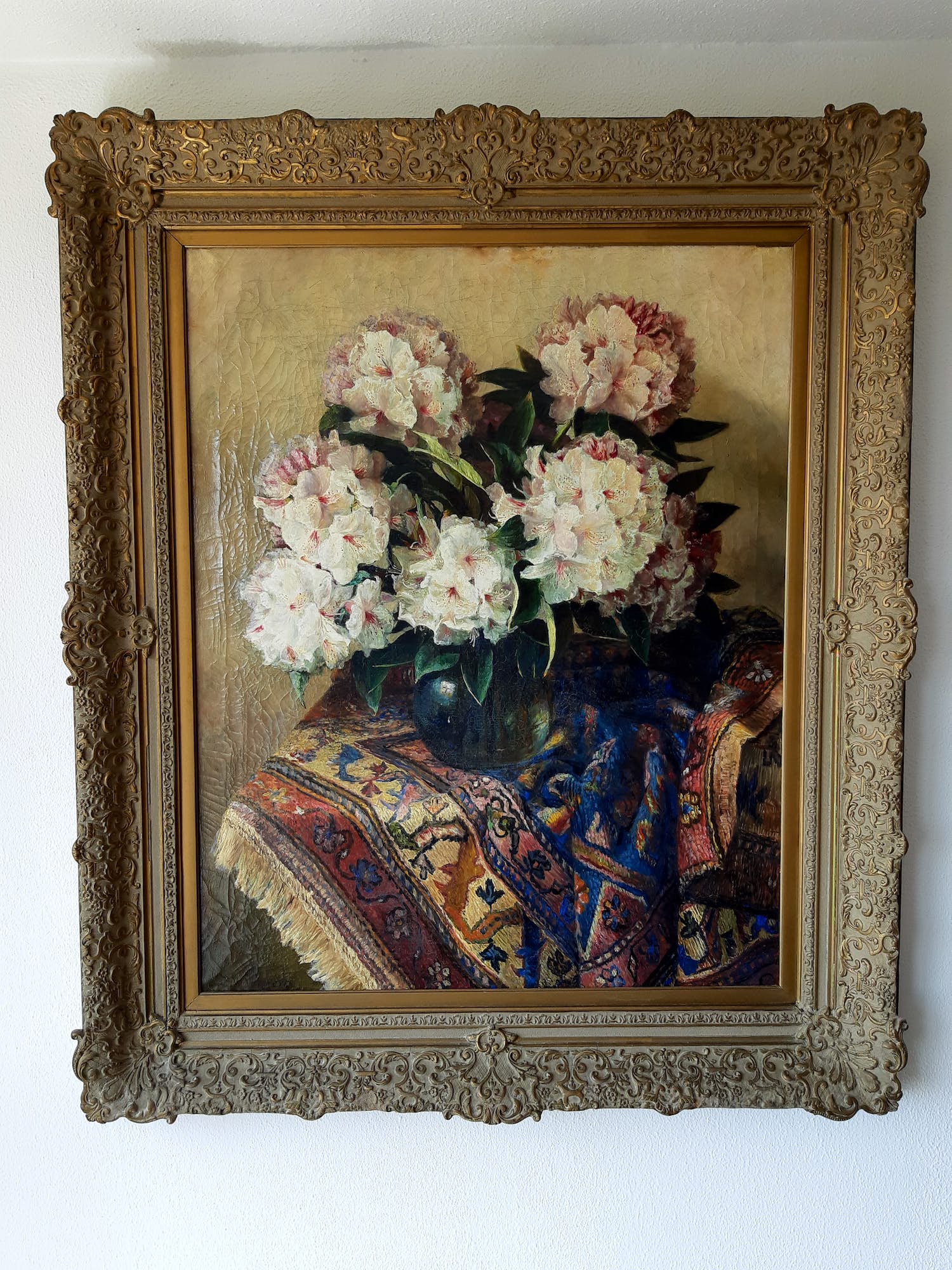 Berend Wolter Weyers - Stilleven vaas met bloemen verkocht voor € 100!