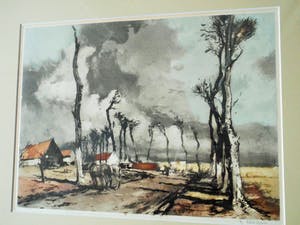 Ferdinand Luigini - Gekleurde Ets - La route de Dunkerque kopen? Bied vanaf 75!