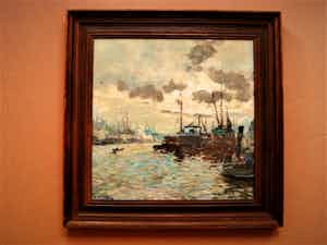 Hendrik Schaap - Delfts impressionist - 1908 - Gouache - "Bedrijvigheid in Haven" - gesigneerd verkocht voor € 10!