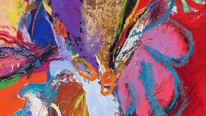 Martin van Dijk - Olieverf en acryl op doek, Umbrisch landschap - Ingelijst (Groot) kopen? Bied vanaf 400!