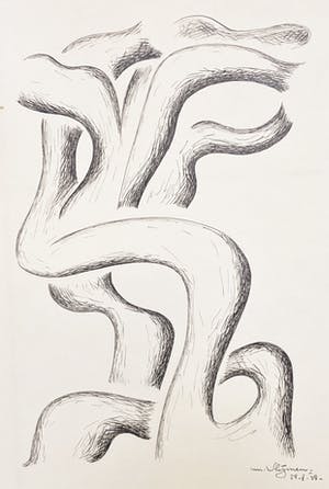 Koos van Vlijmen - Twee abstracte composities 1948 kopen? Bied vanaf 20!