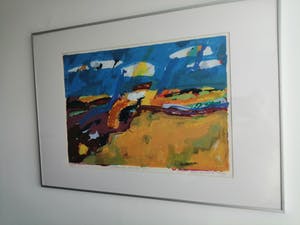 Willem Brauck - Prachtige kleurrijke grote zeefdruk kopen? Bied vanaf 60!