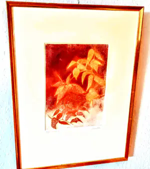 Anne Walker - Farb Radierung "Oktober 4" handsigniert limitiert 45/99 70er/80er Jahre kopen? Bied vanaf 120!