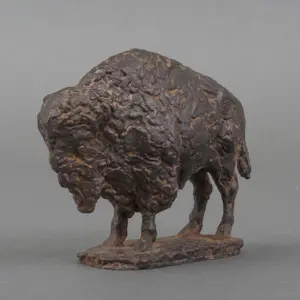 Pieter d' Hont - Bronzen beeld: 'bizon' - 1981 kopen? Bied vanaf 1500!