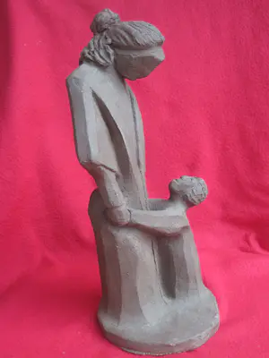 Niet of onleesbaar gesigneerd - Alleenstaande moeder met kind. kopen? Bied vanaf 10!