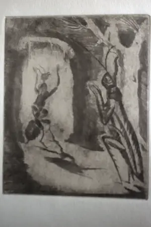 Jeanne Bieruma Oosting - Ets - De krekel en de mier kopen? Bied vanaf 50!