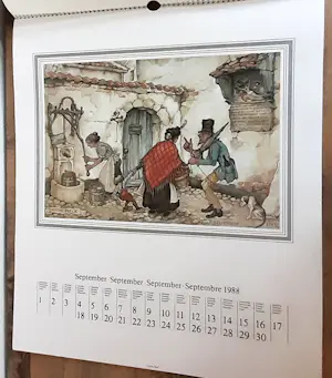 AcheterAnton Pieck - Bijzondere kleurrijke Jaarkalender 1988 (Origineel met copyright Anton Pieck)? Enchérissez de 20!
