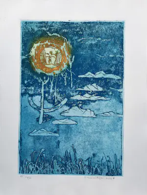 Buy Jan Montyn - aquatint ets - LOT / LUXE MAP met 3 etsen en gedichten - 25729? Bid from 325!