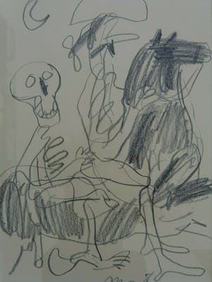 Anton Martineau - FIGURATIE / ORIGINEEL WERK / 43x33cm / KADER / SIG kopen? Bied vanaf 45!