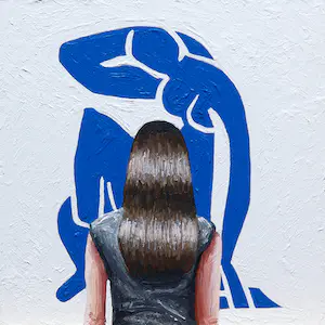 AcheterGerard Boersma - Blue Nude (Vrouw kijkend naar schilderij van Henri Matisse)? Enchérissez de 75!