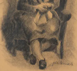 Johan Lennarts - Figuur in stoel kopen? Bied vanaf 120!