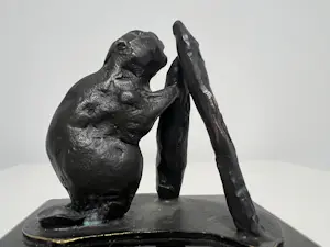 Brons (Onbekend) - bronzen sculptuur | 'Bever' kopen? Bied vanaf 1!