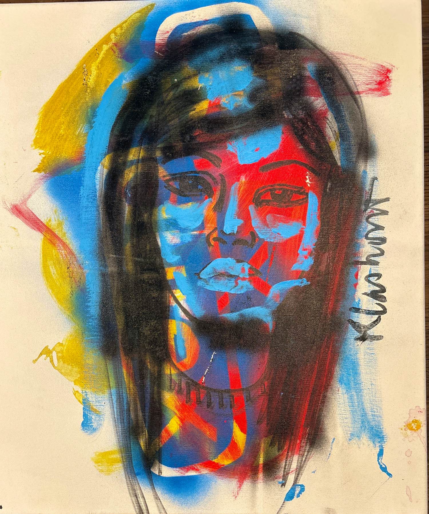 Peter Klashorst - Portret van vrouw verkocht voor € 75!