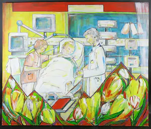 H. van Deuren - Acryl op doek, Zonder titel (Groot) kopen? Bied vanaf 1!