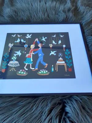 Marie Louise Batardy - geboren in Brussel in 1943 Dansend koppel tussen de fu kopen? Bied vanaf 50!