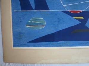 Gustave Singier - Litho, “Hemel en Zee” – Kunst-Schoolplaat uit 1954 – V.AE.V.O. - 45 x 65 cm kopen? Bied vanaf 1!