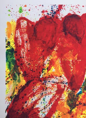 Jan Cremer - ‘Hartentulp’ - grote zeefdruk uit 1992. kopen? Bied vanaf 195!