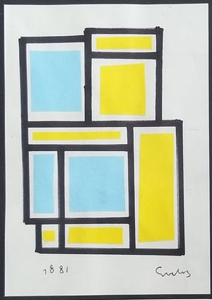 Siep van den Berg - Collage op papier kopen? Bied vanaf 125!