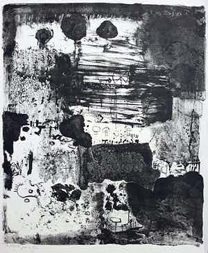 Shlomo Koren - Abstracte compositie, litho verkocht voor € 40!