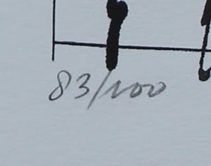 Jan Schoonhoven - litho: Formatie - 1987 kopen? Bied vanaf 320!