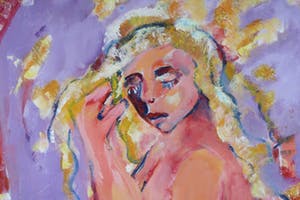 Christine Spierings - Olieverf op doek, Lady - Ingelijst (Groot) kopen? Bied vanaf 100!