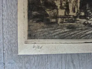 Frank Brangwyn - ets 6/20 - Sint-Niklaaskerk te Diksmuide, gesingeerd kopen? Bied vanaf 185!