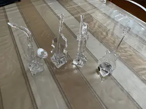 Cristal d’Arques - Afgeprijsd 4 prachtige cristallen muziekinstrumenten kopen? Bied vanaf 50!