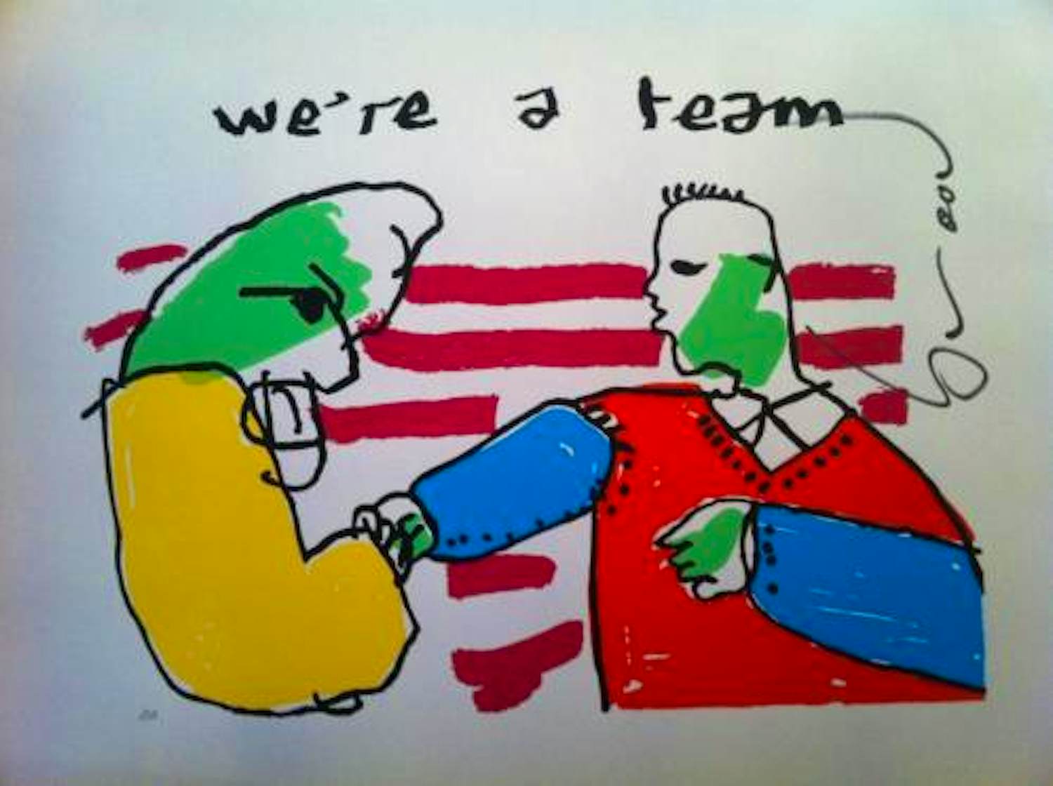 Herman Brood - Kleurenzeefdruk ---WE,RE A TEAM Handgesigneerd kopen? Bied vanaf 325!